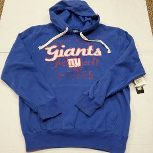 NWT New York Giants NFL Football Blue Hoodie Sweatshirt Medium New With Tags